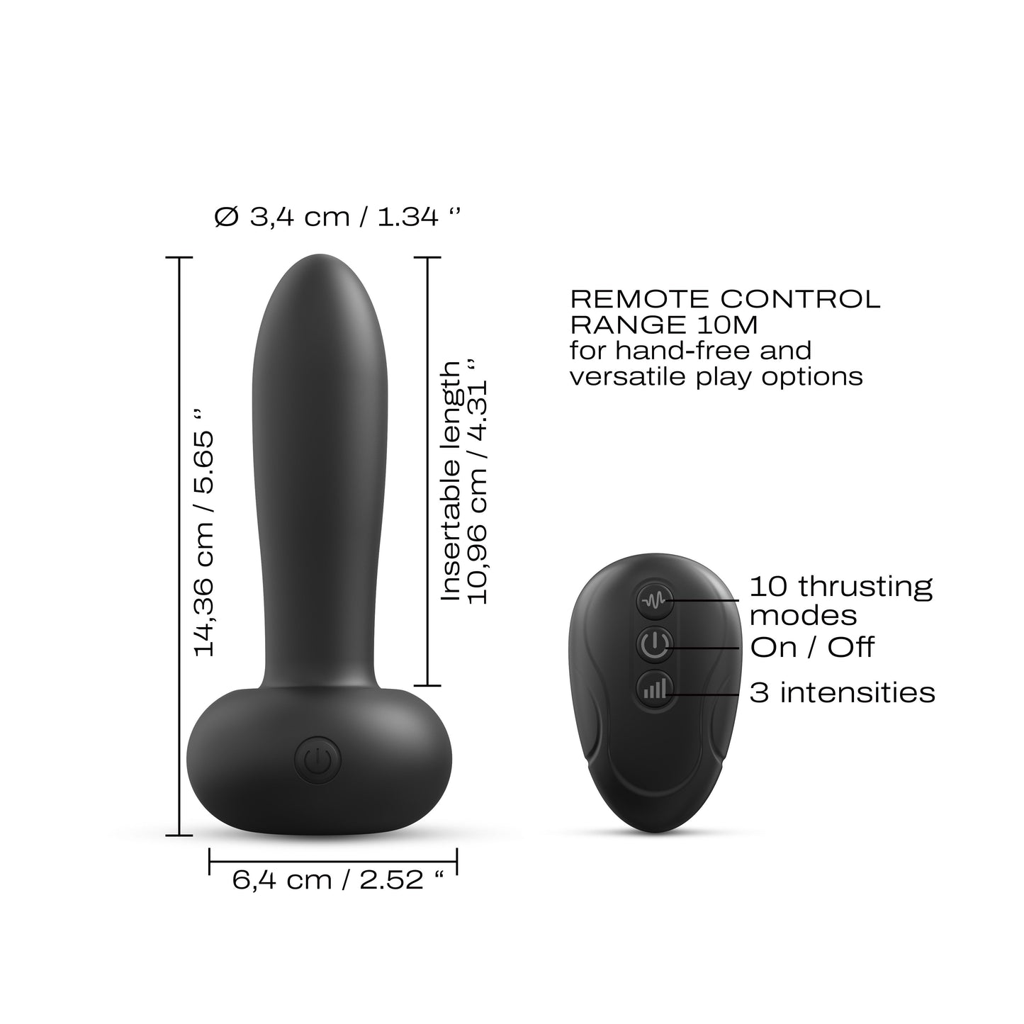 Deep Thrust – Rechargeable, Discreet, Intimate Wellness Accessory – Quiet, Rechargeable, Waterproof, Couples & Solo Use, Discreet Intimate Wellness Accessory