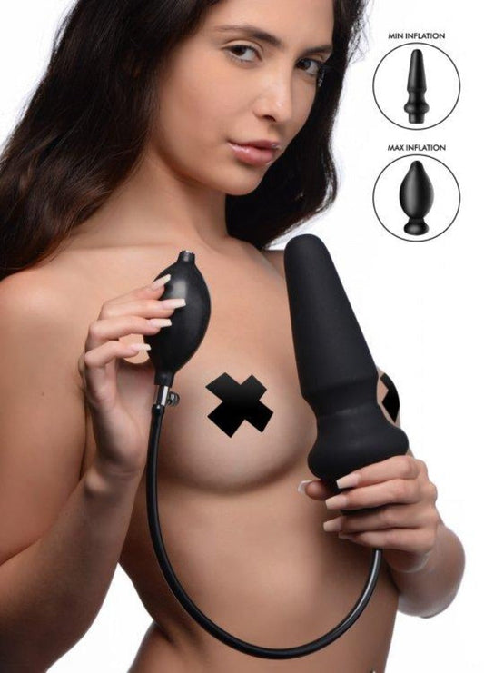 Ass-Pand Large Inflatable Silicone Plug – Rechargeable, Discreet, Intimate Wellness Accessory – Quiet, Rechargeable, Waterproof, Couples & Solo Use, Discreet Intimate Wellness Accessory