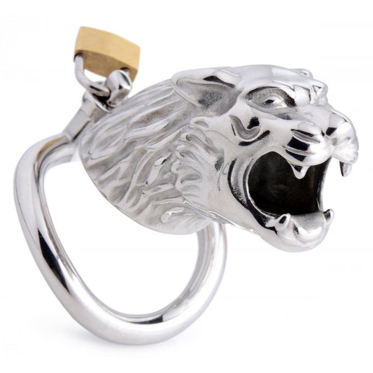 Tiger King Locking Chastity Cage – Rechargeable, Discreet, Intimate Wellness Accessory – Quiet, Rechargeable, Waterproof, Couples & Solo Use, Discreet Intimate Wellness Accessory