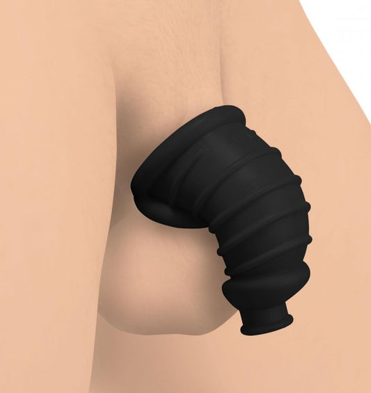 Dark Chamber Silicone Chastity Cage – Rechargeable, Discreet, Intimate Wellness Accessory – Quiet, Rechargeable, Waterproof, Couples & Solo Use, Discreet Intimate Wellness Accessory