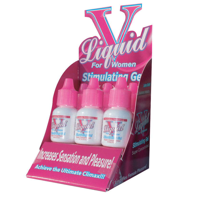 Liquid V For Women Stimulating Gel .33oz Display of 6.
