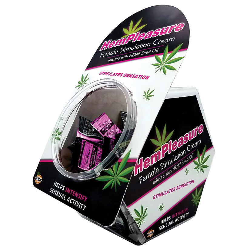 HemPleasure for Women Stimulation Cream Foil Display of 50.