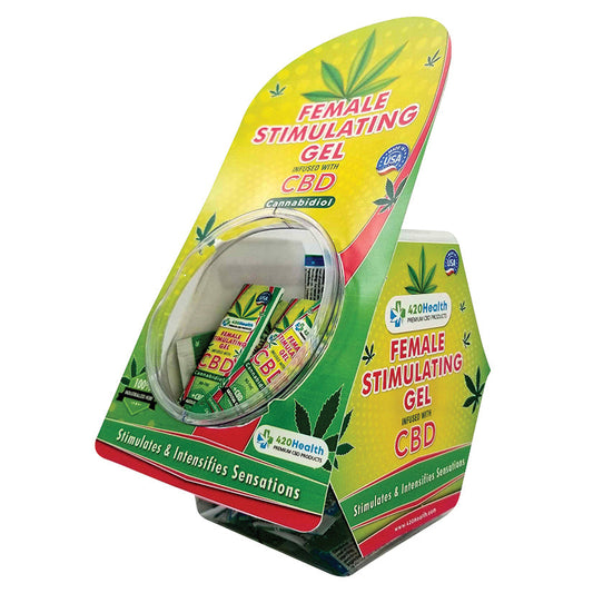 420 Health Female Stimulating Gel Foil Display 50pcs.