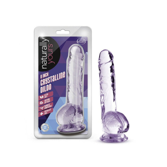 Naturally Yours - 8" Crystalline personal massager – Rechargeable, Discreet, Intimate Wellness Accessory – Quiet, Rechargeable, Waterproof, Couples & Solo Use, Discreet Intimate Wellness Accessory