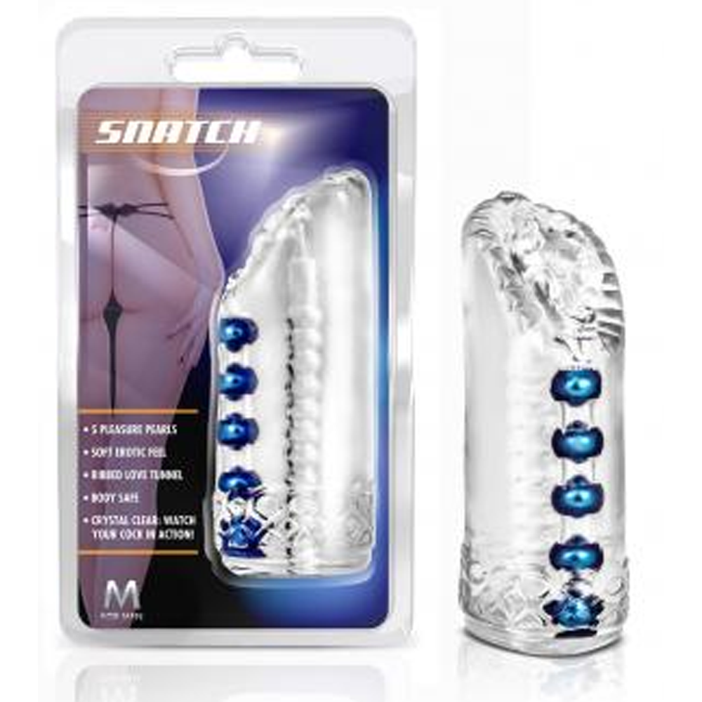 Snatch- M for Men - Clear – Rechargeable, Discreet, Intimate Wellness Accessory – Quiet, Rechargeable, Waterproof, Couples & Solo Use, Discreet Intimate Wellness Accessory