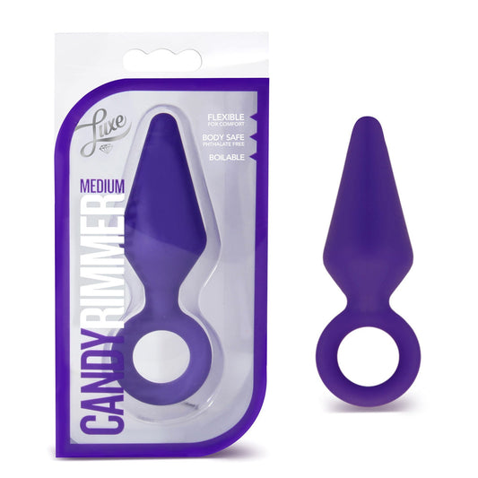 Luxe Candy Rimmer Small - Purple – Rechargeable, Discreet, Intimate Wellness Accessory – Quiet, Rechargeable, Waterproof, Couples & Solo Use, Discreet Intimate Wellness Accessory