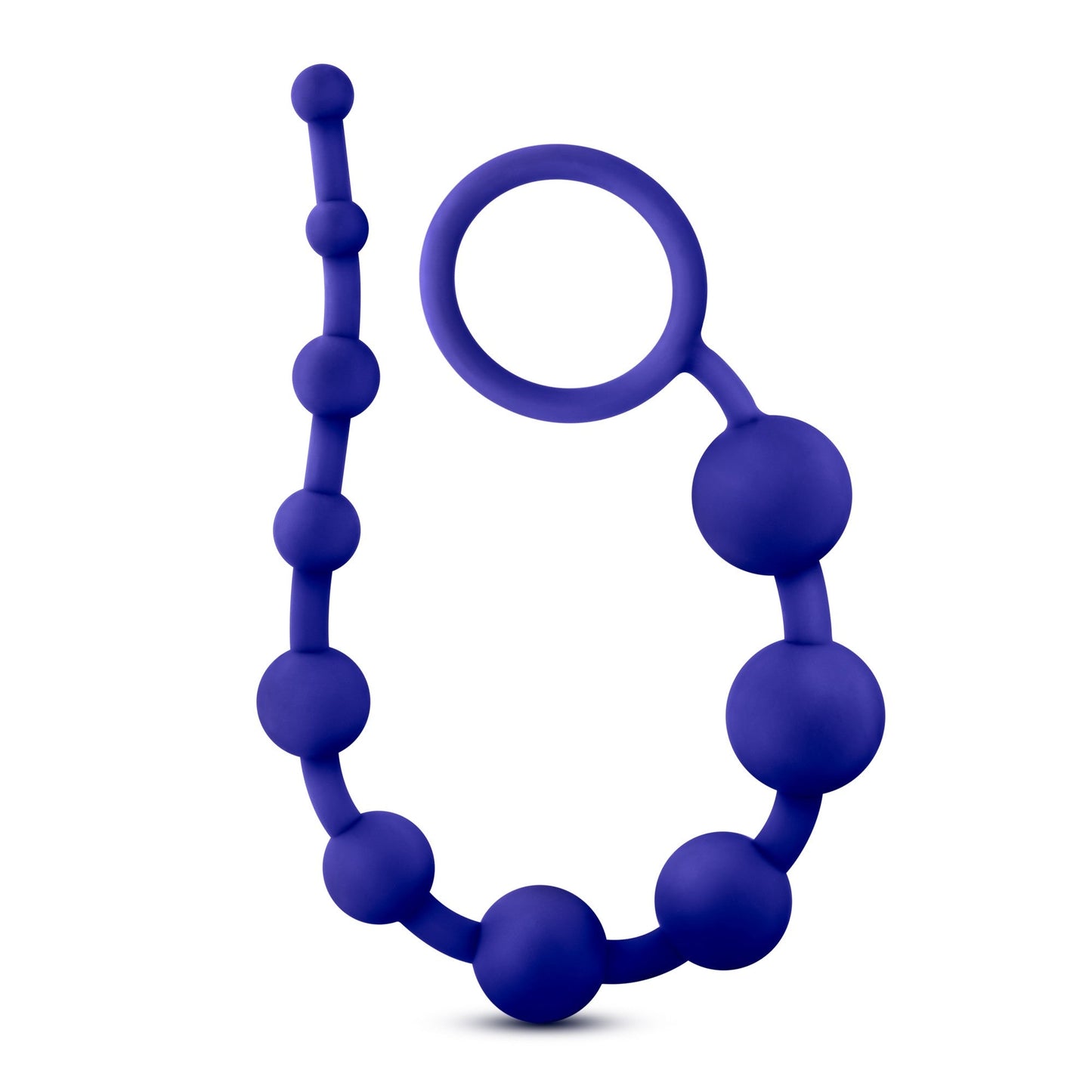 Luxe Silicone 10 Beads - Indigo Blue – Rechargeable, Discreet, Intimate Wellness Accessory – Quiet, Rechargeable, Waterproof, Couples & Solo Use, Discreet Intimate Wellness Accessory