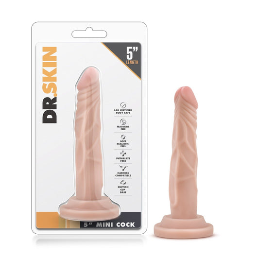 Dr. Skin 5 In Mini male – Rechargeable, Discreet, Intimate Wellness Accessory – Quiet, Rechargeable, Waterproof, Couples & Solo Use, Discreet Intimate Wellness Accessory