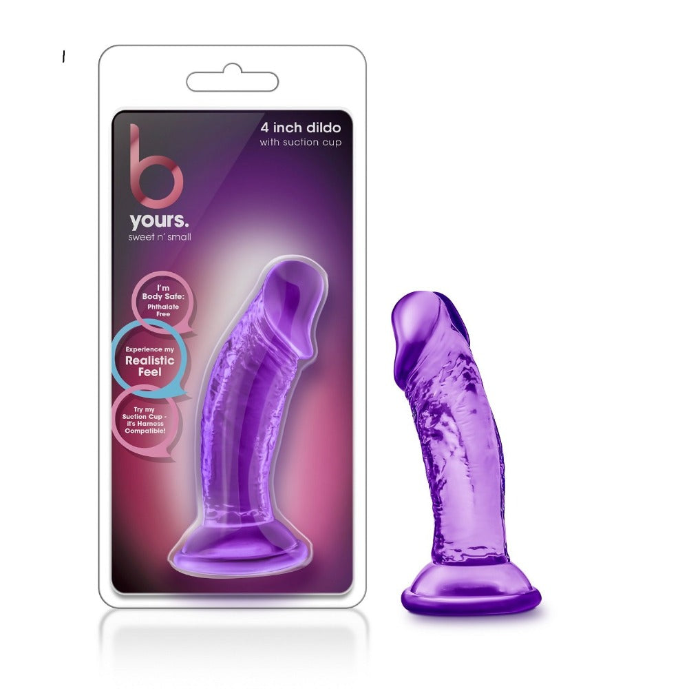 B Yours Sweet N Small 4" personal massager - Purple – Rechargeable, Discreet, Intimate Wellness Accessory – Quiet, Rechargeable, Waterproof, Couples & Solo Use, Discreet Intimate Wellness Accessory