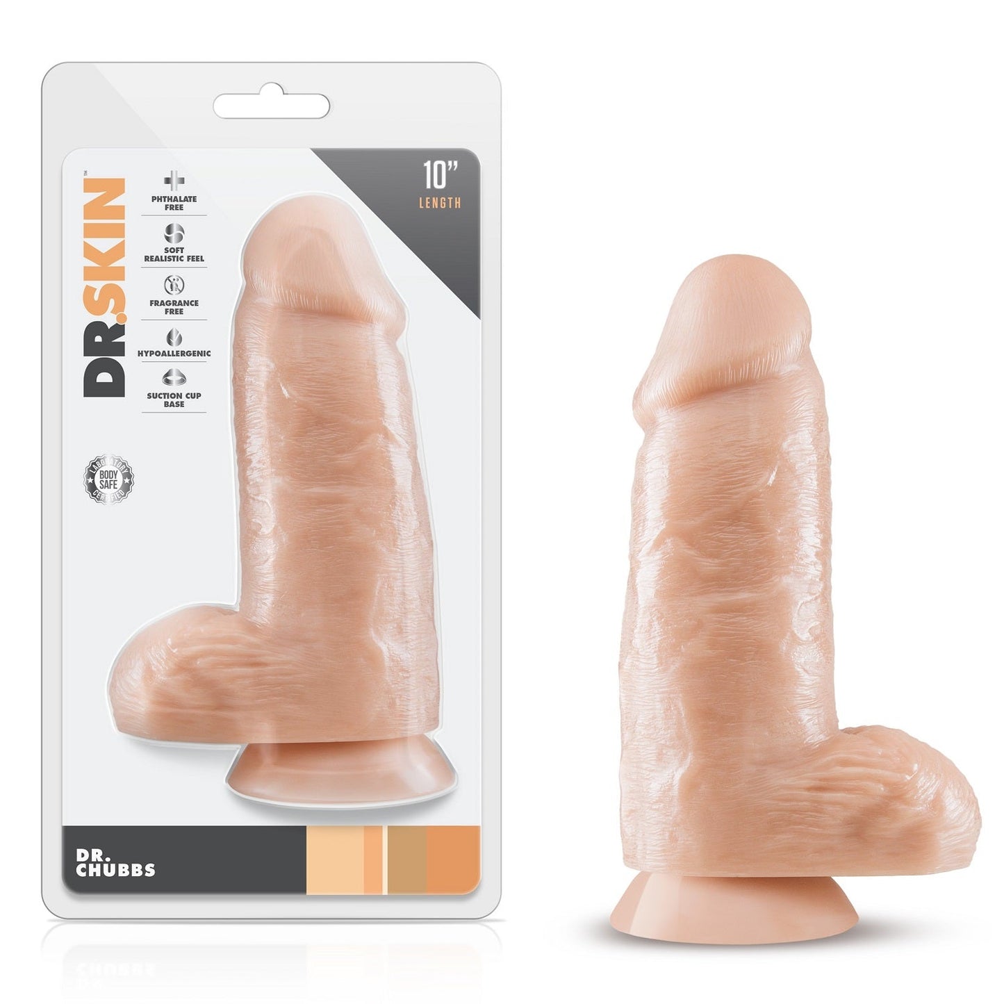 Dr Skin - Dr. Chubbs - Vanilla – Rechargeable, Discreet, Intimate Wellness Accessory – Quiet, Rechargeable, Waterproof, Couples & Solo Use, Discreet Intimate Wellness Accessory