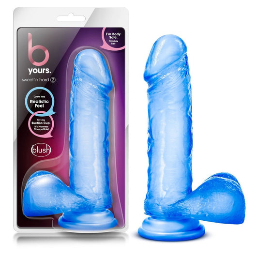 B Yours Sweet N Hard 2 - Blue – Rechargeable, Discreet, Intimate Wellness Accessory – Quiet, Rechargeable, Waterproof, Couples & Solo Use, Discreet Intimate Wellness Accessory