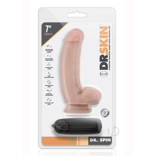 Dr Spin - 7" Multispeed Gyrating personal massager – Rechargeable, Discreet, Intimate Wellness Accessory – Quiet, Rechargeable, Waterproof, Couples & Solo Use, Discreet Intimate Wellness Accessory