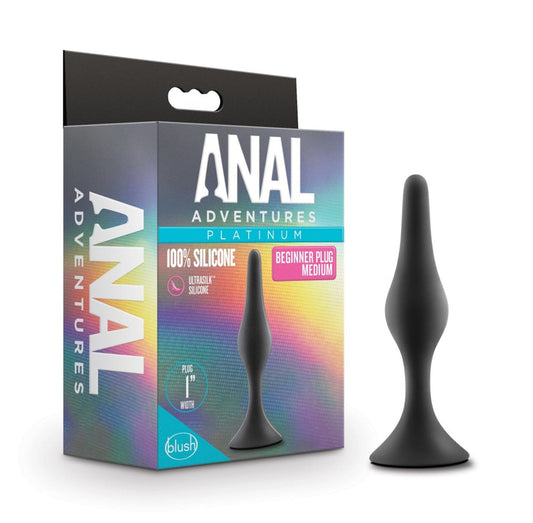 Silicone Beginner Plug - Medium – Rechargeable, Discreet, Intimate Wellness Accessory – Quiet, Rechargeable, Waterproof, Couples & Solo Use, Discreet Intimate Wellness Accessory