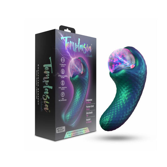 Temptasia Enchanted Serpent Dark Milleni – Rechargeable, Discreet, Intimate Wellness Accessory – Quiet, Rechargeable, Waterproof, Couples & Solo Use, Discreet Intimate Wellness Accessory