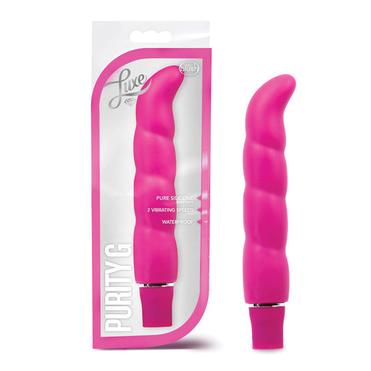 Luxe Purity G - Pink – Rechargeable, Discreet, Intimate Wellness Accessory – Quiet, Rechargeable, Waterproof, Couples & Solo Use, Discreet Intimate Wellness Accessory