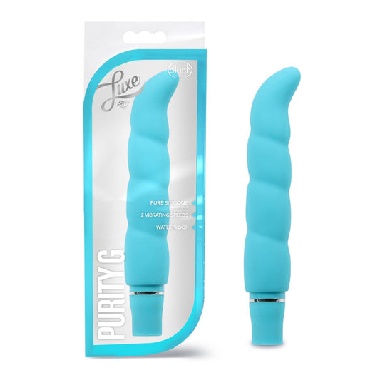 Luxe Purity G - Aqua – Rechargeable, Discreet, Intimate Wellness Accessory – Quiet, Rechargeable, Waterproof, Couples & Solo Use, Discreet Intimate Wellness Accessory