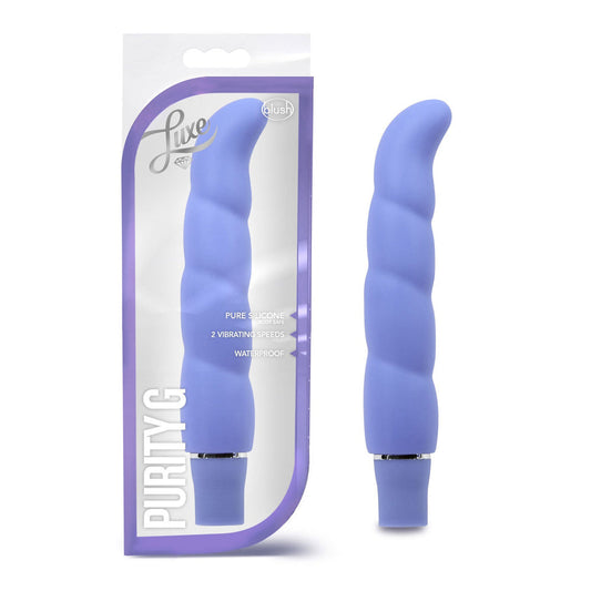 Luxe Purity G -Periwinkle – Rechargeable, Discreet, Intimate Wellness Accessory – Quiet, Rechargeable, Waterproof, Couples & Solo Use, Discreet Intimate Wellness Accessory