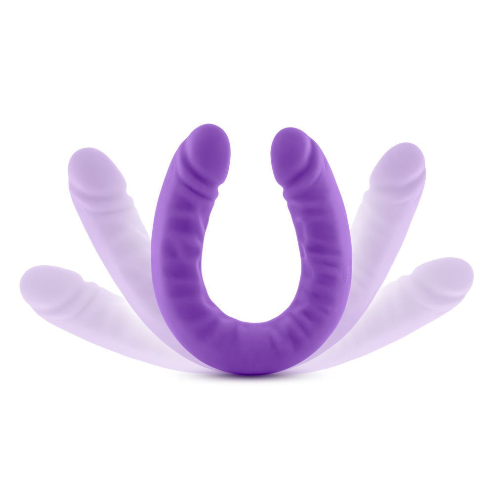 RUSE 18" Silicone Slim Double Dong – Rechargeable, Discreet, Intimate Wellness Accessory – Quiet, Rechargeable, Waterproof, Couples & Solo Use, Discreet Intimate Wellness Accessory