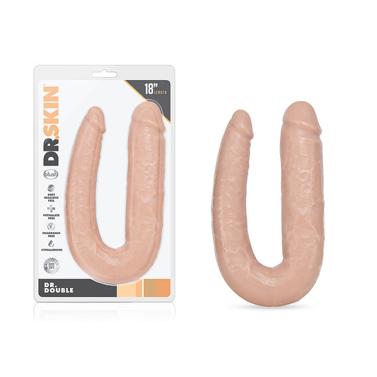 Dr Skin - Dr. Double - Vanilla – Rechargeable, Discreet, Intimate Wellness Accessory – Quiet, Rechargeable, Waterproof, Couples & Solo Use, Discreet Intimate Wellness Accessory