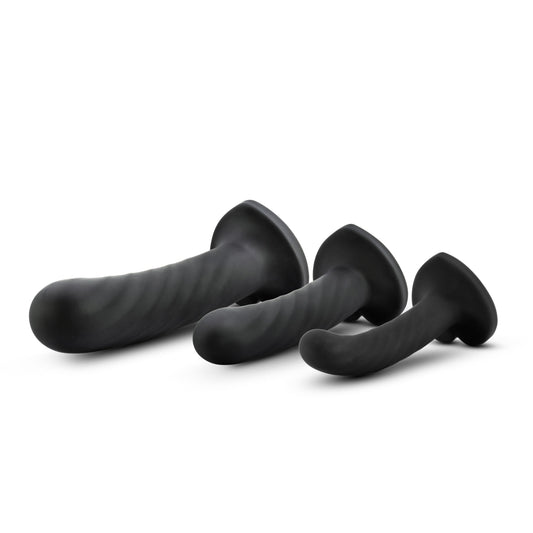 Temptasia Twist Kit - Set of Three - Blk – Rechargeable, Discreet, Intimate Wellness Accessory – Quiet, Rechargeable, Waterproof, Couples & Solo Use, Discreet Intimate Wellness Accessory