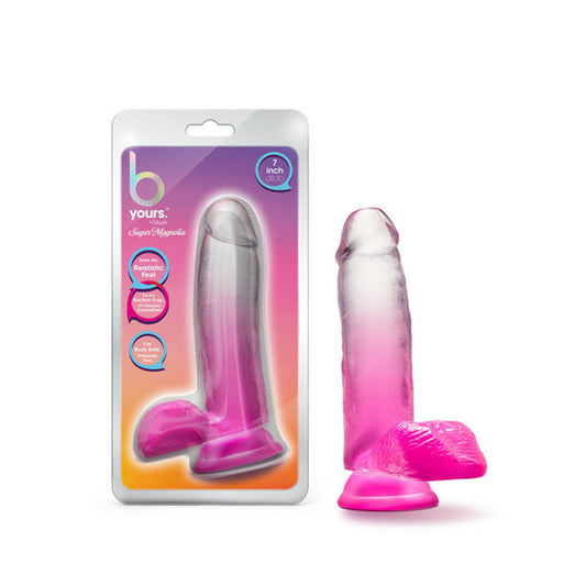 B Yours Sugar Magnolia  7" personal massager Fuchsia – Rechargeable, Discreet, Intimate Wellness Accessory – Quiet, Rechargeable, Waterproof, Couples & Solo Use, Discreet Intimate Wellness Accessory