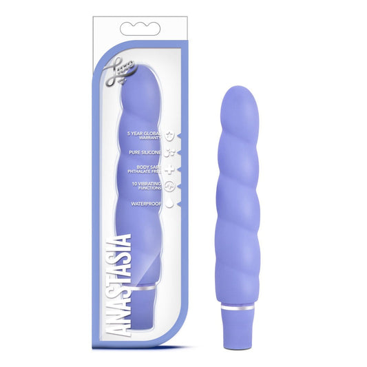 Luxe Anastasia - Periwinkle – Rechargeable, Discreet, Intimate Wellness Accessory – Quiet, Rechargeable, Waterproof, Couples & Solo Use, Discreet Intimate Wellness Accessory