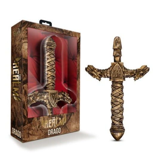 The Realm - Drago Dragon Sword Handle – Rechargeable, Discreet, Intimate Wellness Accessory – Quiet, Rechargeable, Waterproof, Couples & Solo Use, Discreet Intimate Wellness Accessory