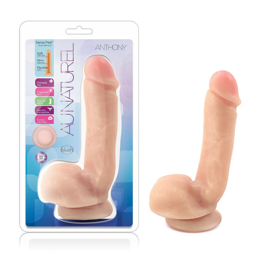 Au Naturel Anthony - Beige – Rechargeable, Discreet, Intimate Wellness Accessory – Quiet, Rechargeable, Waterproof, Couples & Solo Use, Discreet Intimate Wellness Accessory