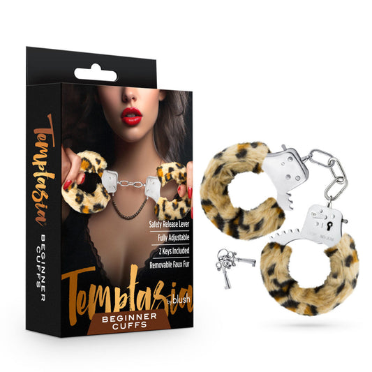 Temptasia - Beginner Cuffs - Leopard – Rechargeable, Discreet, Intimate Wellness Accessory – Quiet, Rechargeable, Waterproof, Couples & Solo Use, Discreet Intimate Wellness Accessory