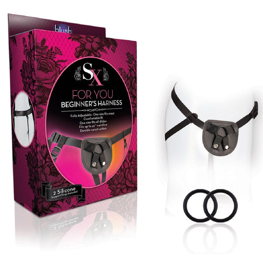 SX For Beginners Harness – Rechargeable, Discreet, Intimate Wellness Accessory – Quiet, Rechargeable, Waterproof, Couples & Solo Use, Discreet Intimate Wellness Accessory