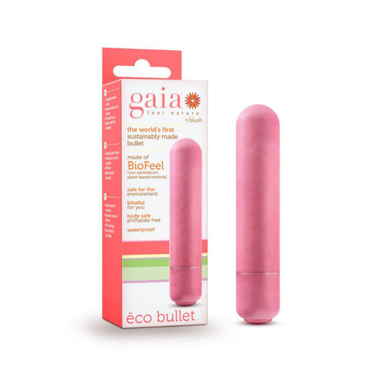 Gaia - Eco Bullet - Coral – Rechargeable, Discreet, Intimate Wellness Accessory – Quiet, Rechargeable, Waterproof, Couples & Solo Use, Discreet Intimate Wellness Accessory