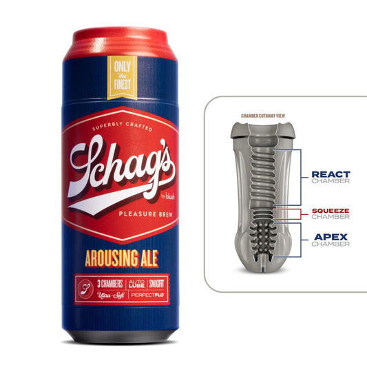 Schag's Beer Stroker - Arousing Ale * – Rechargeable, Discreet, Intimate Wellness Accessory – Quiet, Rechargeable, Waterproof, Couples & Solo Use, Discreet Intimate Wellness Accessory