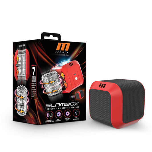M for Men - SlamBox – Rechargeable, Discreet, Intimate Wellness Accessory – Quiet, Rechargeable, Waterproof, Couples & Solo Use, Discreet Intimate Wellness Accessory
