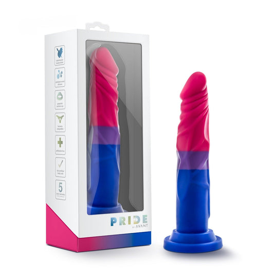 Avant Pride P8 - Love Pink/Purp/Blu – Rechargeable, Discreet, Intimate Wellness Accessory – Quiet, Rechargeable, Waterproof, Couples & Solo Use, Discreet Intimate Wellness Accessory