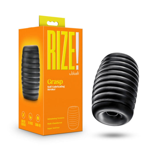 Rize - Grasp - Self-Lubricating Stroker – Rechargeable, Discreet, Intimate Wellness Accessory – Quiet, Rechargeable, Waterproof, Couples & Solo Use, Discreet Intimate Wellness Accessory