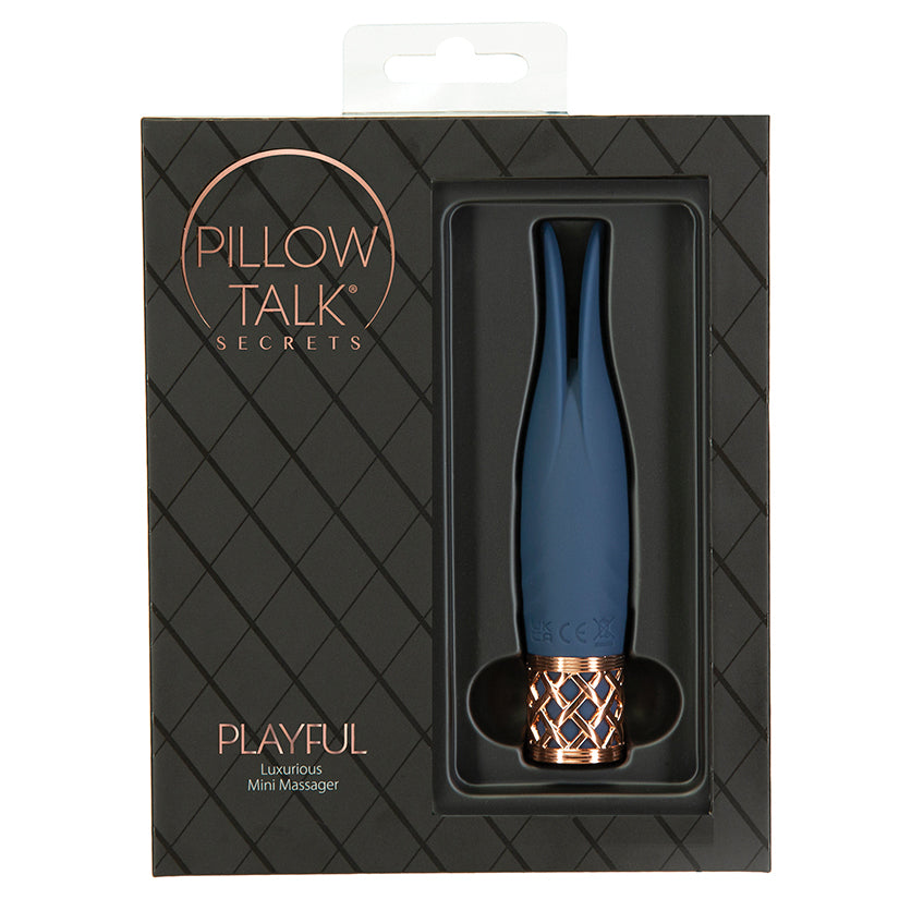 The elegant simplistic design of this mini massager resembles slender rabbit<br>ears. These soft