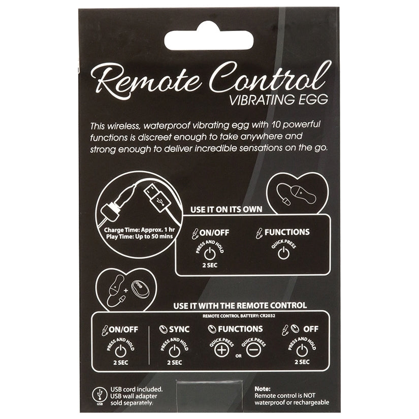 enough to take anywhere and strong enough to deliver incredible sensations on<br>the go. With the S&amp;T Remote Control Vibrating Egg