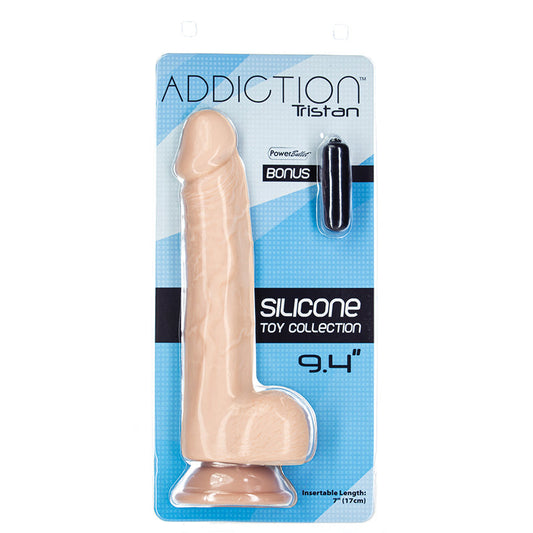 Addiction Tristan Silicone Dildo-Beige 9.