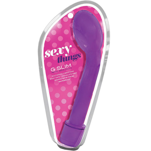 Sexy Things G Slim Petite Satin Touch-Purple 6.5.