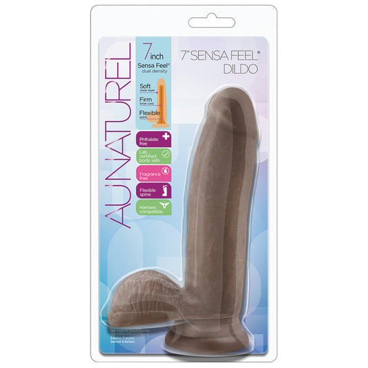 Au Naturel Sensa Feel Dildo-Chocolate 7.