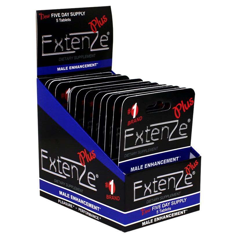 Extenze Red Tablet 5ct Blister Display of 12.