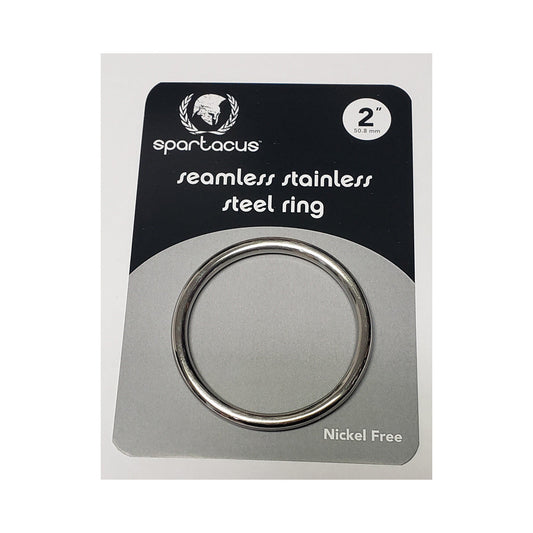 Seamless Stainless Steel Ring 2" – Rechargeable, Discreet, Intimate Wellness Accessory – Quiet, Rechargeable, Waterproof, Couples & Solo Use, Discreet Intimate Wellness Accessory