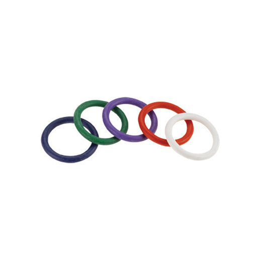 Rainbow Rubber Ring 5 Pack 1.25" – Rechargeable, Discreet, Intimate Wellness Accessory – Quiet, Rechargeable, Waterproof, Couples & Solo Use, Discreet Intimate Wellness Accessory