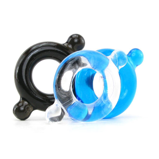 3 Pack Elastomer Ring set – Rechargeable, Discreet, Intimate Wellness Accessory – Quiet, Rechargeable, Waterproof, Couples & Solo Use, Discreet Intimate Wellness Accessory