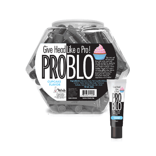 ProBlo Cupcake Flavor Pleasure Gel 65pc – Rechargeable, Discreet, Intimate Wellness Accessory – Quiet, Rechargeable, Waterproof, Couples & Solo Use, Discreet Intimate Wellness Accessory