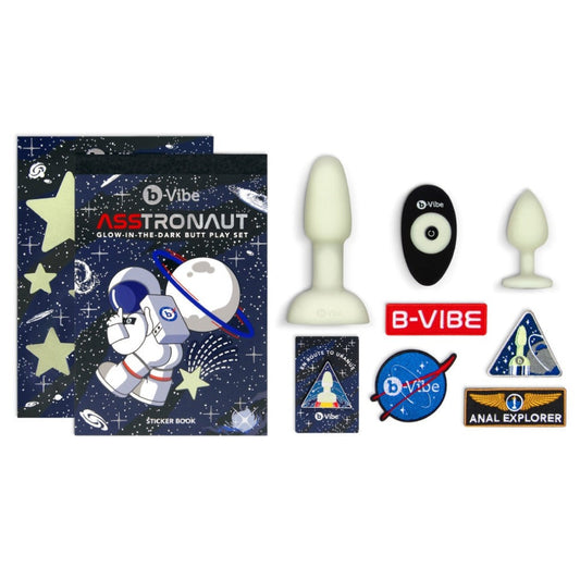 ASStronait Glow-in-Dark Butt Play Set * – Rechargeable, Discreet, Intimate Wellness Accessory – Quiet, Rechargeable, Waterproof, Couples & Solo Use, Discreet Intimate Wellness Accessory