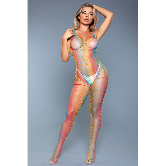 Sweet Revenge Bodystocking - Rainbow – Rechargeable, Discreet, Intimate Wellness Accessory – Quiet, Rechargeable, Waterproof, Couples & Solo Use, Discreet Intimate Wellness Accessory