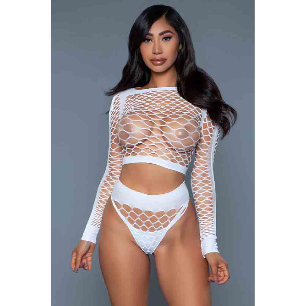 Play With Me Bodystocking - White – Rechargeable, Discreet, Intimate Wellness Accessory – Quiet, Rechargeable, Waterproof, Couples & Solo Use, Discreet Intimate Wellness Accessory