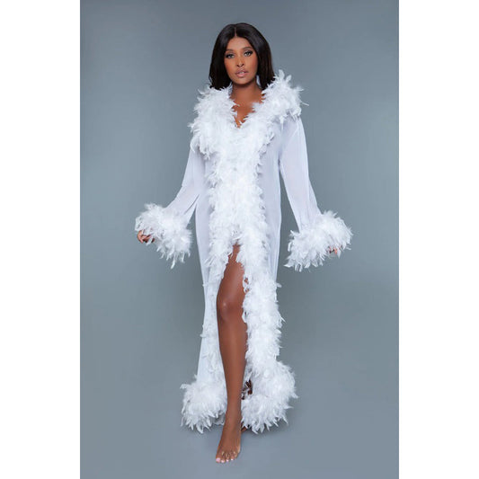 Glamour Robe - White – Rechargeable, Discreet, Intimate Wellness Accessory – Quiet, Rechargeable, Waterproof, Couples & Solo Use, Discreet Intimate Wellness Accessory