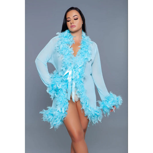Lux Robe - Turquoise – Rechargeable, Discreet, Intimate Wellness Accessory – Quiet, Rechargeable, Waterproof, Couples & Solo Use, Discreet Intimate Wellness Accessory